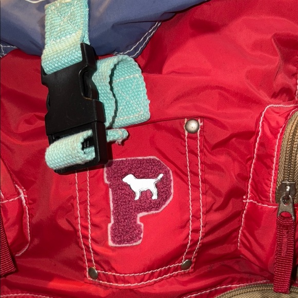 2007 RARE PINK Victoria's Secret PATCHWORK BACK PACK - Picture 3 of 17